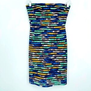 BCBGMAXAZRIA Strapless Illusion Mini Dress